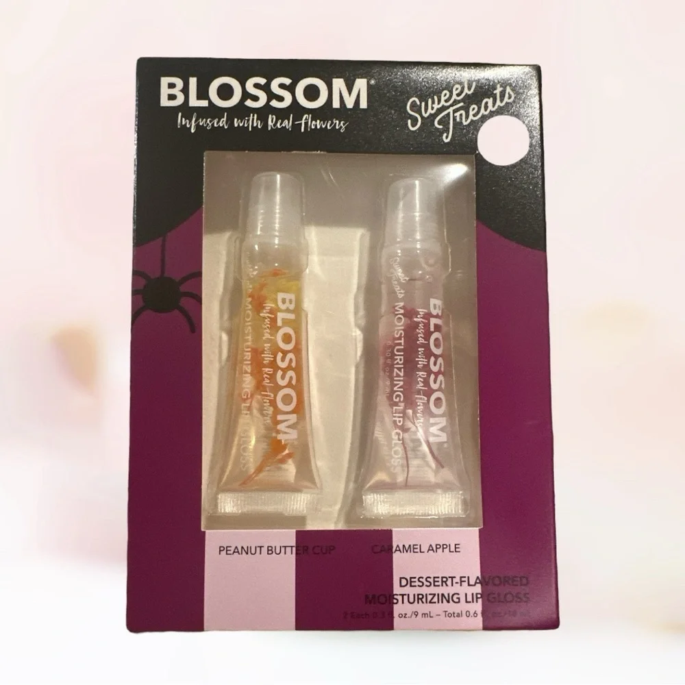 Blossom Sweet Treats Dessert Lip Gloss Set - Peanut Butter Cup & Caramel Apple